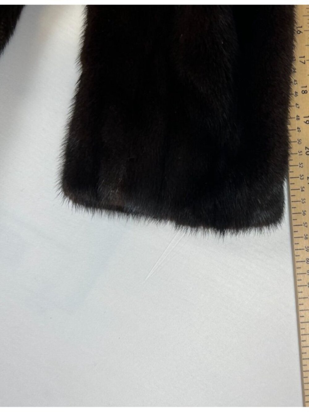 Vintage Sakowitz Women Real Mink Fur Coat Brown Mid Length Genuine Luxury Heavy - Picture 8 of 9